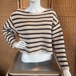 Striped Grunge Lucky Brand Sweater XS